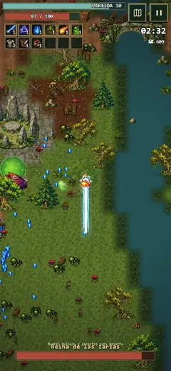 Combate contra un jefe en Arcane Survivor para navegador